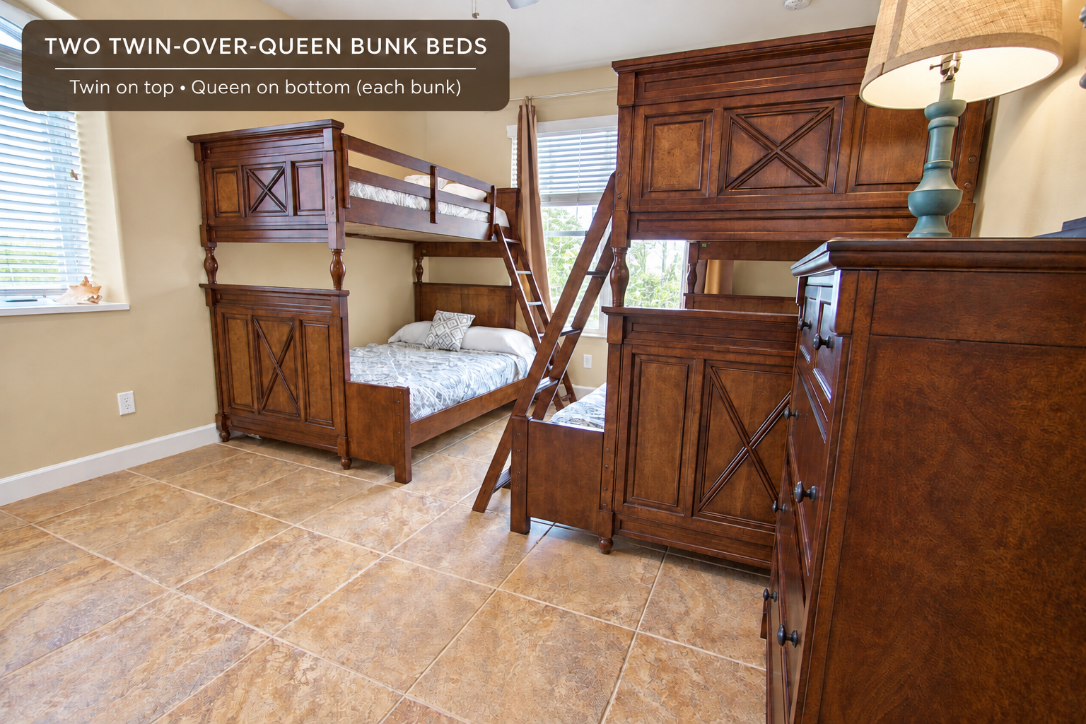 Vista Del Mar bunk bedrooms